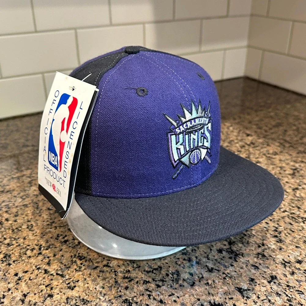 Sacramento Kings New Era 5950 Fitted Hat Vintage 90s NBA Wool Size‎ 7 NWT